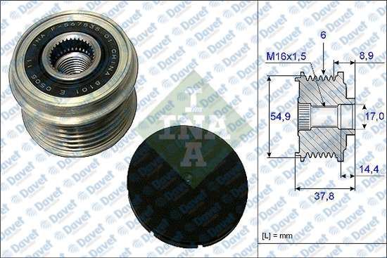 INA 535021710 Alternator Kasnagi Santa Fe Iv (Tm-Tma) 2.4 Awd 18-20 Santa Fé Ii (Cm) 2.4 10-15 Santa Fé Iii (Dm-Dma) 2.4 Gdi 4wd 15> Ix35 10-13 Sorento Ii-Iii 09>